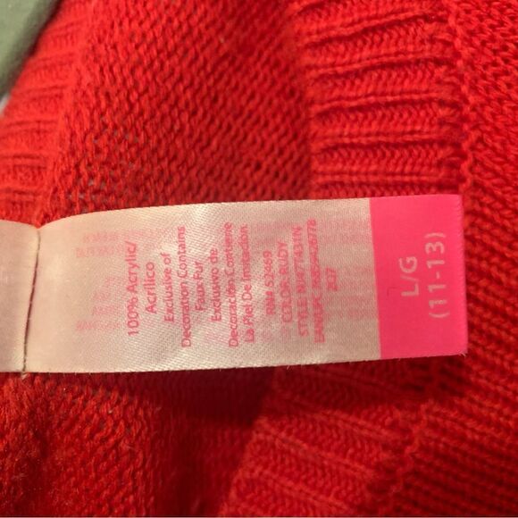 No Boundaries Ruby Red Wreath Plush Reindeer Ugly Sweater 3D - Picture 9 of 13